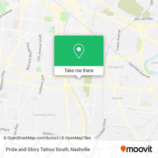 Mapa de Pride and Glory Tattoo South