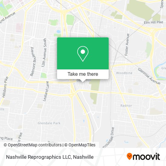Nashville Reprographics LLC map