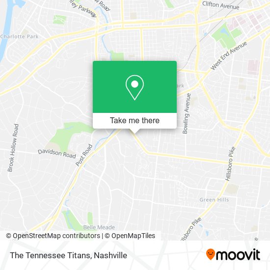 The Tennessee Titans map
