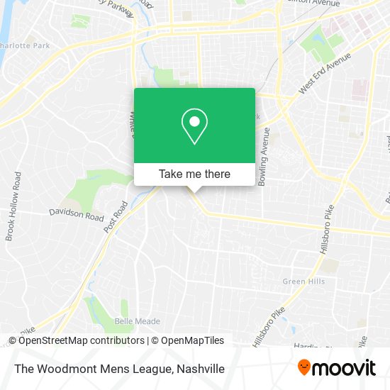 Mapa de The Woodmont Mens League