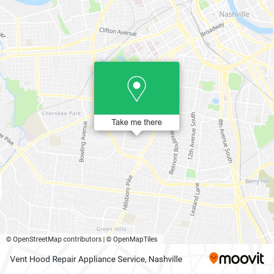 Mapa de Vent Hood Repair Appliance Service