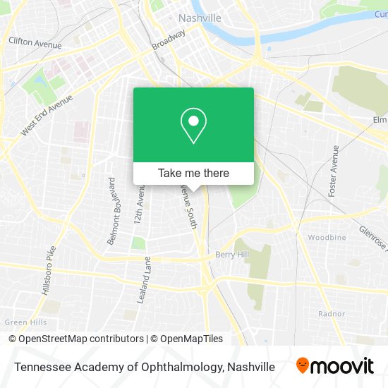 Mapa de Tennessee Academy of Ophthalmology