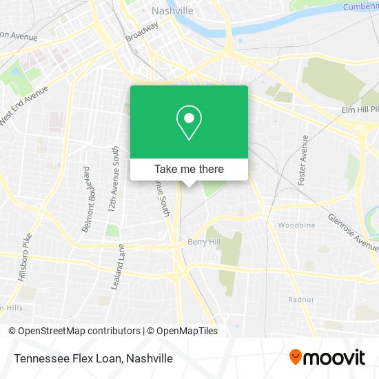 Mapa de Tennessee Flex Loan