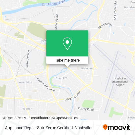 Appliance Repair Sub-Zeroe Certified map