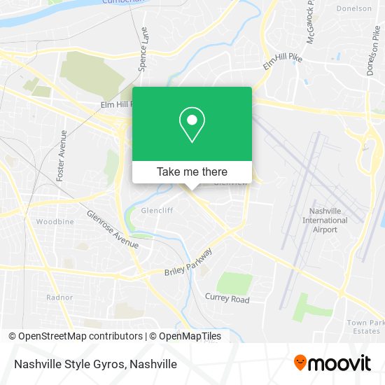 Nashville Style Gyros map
