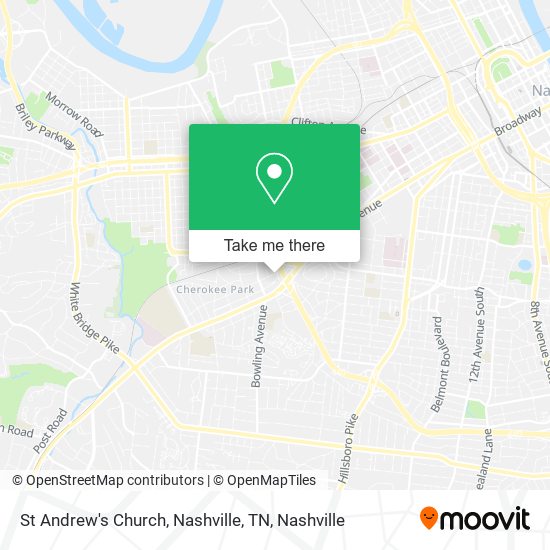 St Andrew's Church, Nashville, TN map