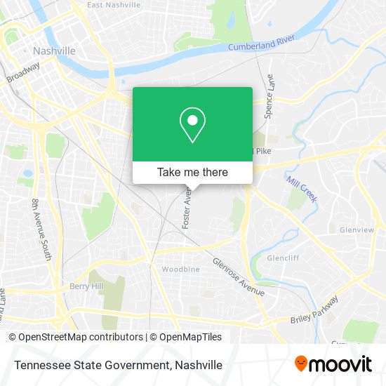 Mapa de Tennessee State Government