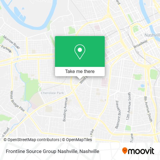 Mapa de Frontline Source Group Nashville