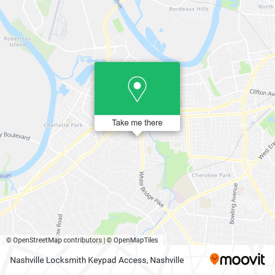 Mapa de Nashville Locksmith Keypad Access