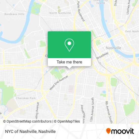 NYC of Nashville map