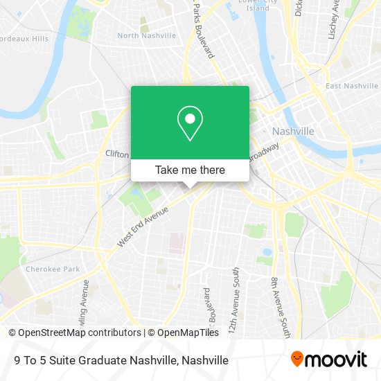 Mapa de 9 To 5 Suite Graduate Nashville