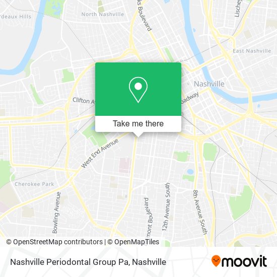 Nashville Periodontal Group Pa map