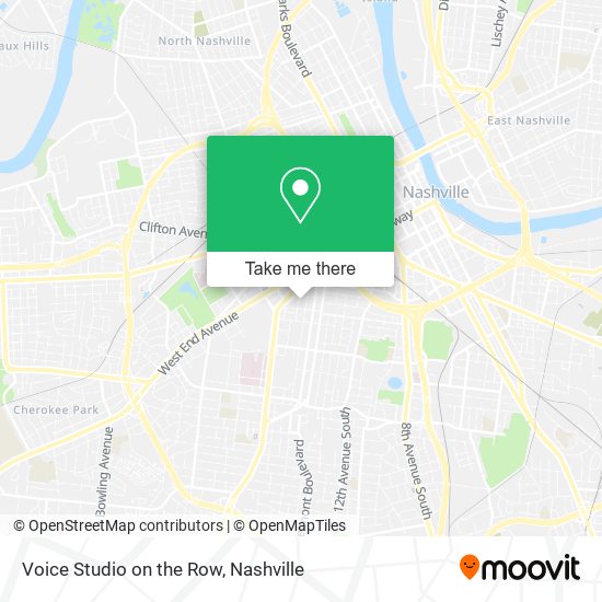 Voice Studio on the Row map