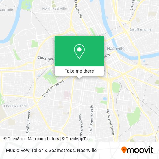 Music Row Tailor & Seamstress map