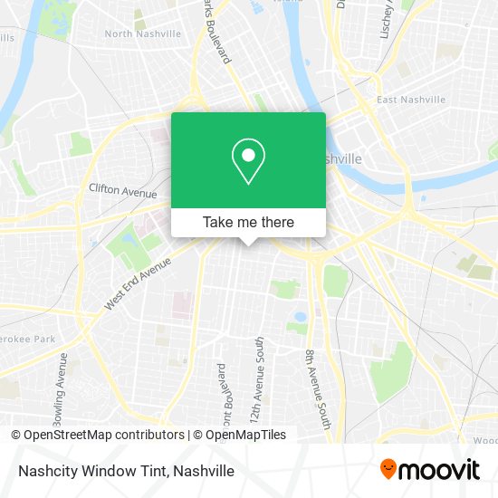 Mapa de Nashcity Window Tint