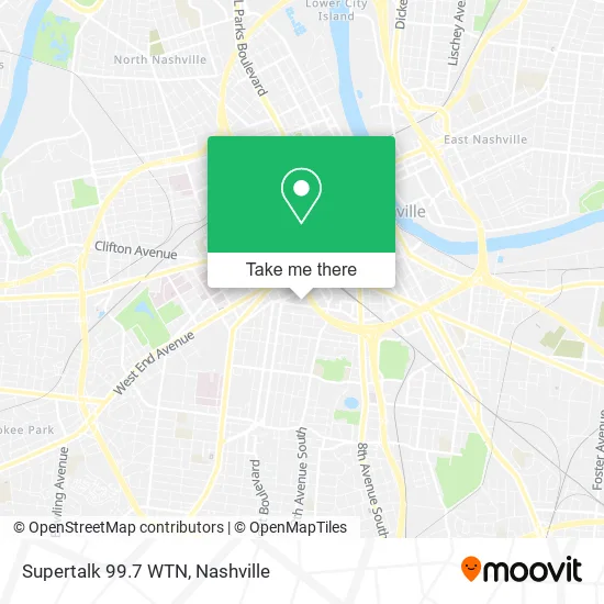 Mapa de Supertalk 99.7 WTN