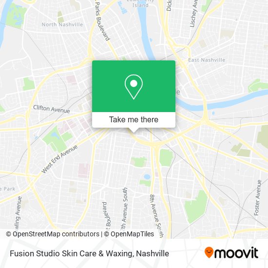 Mapa de Fusion Studio Skin Care & Waxing