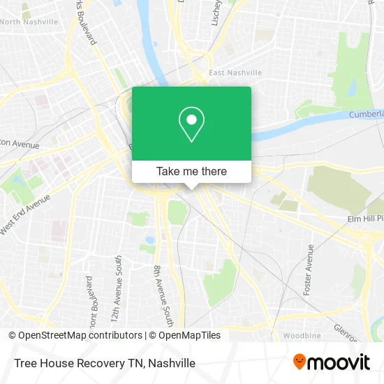 Tree House Recovery TN map