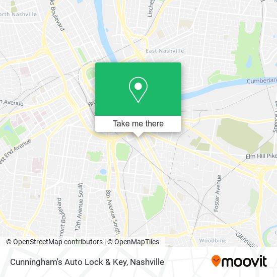 Cunningham's Auto Lock & Key map
