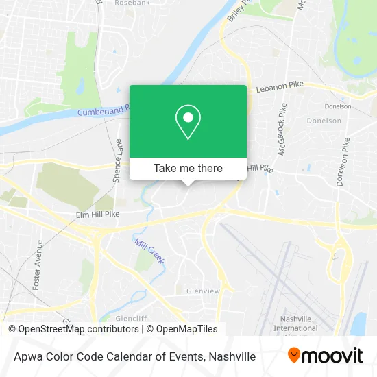 Apwa Color Code Calendar of Events map