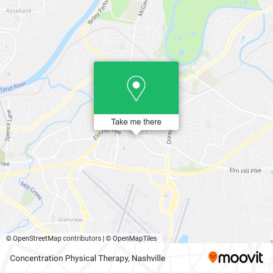 Concentration Physical Therapy map