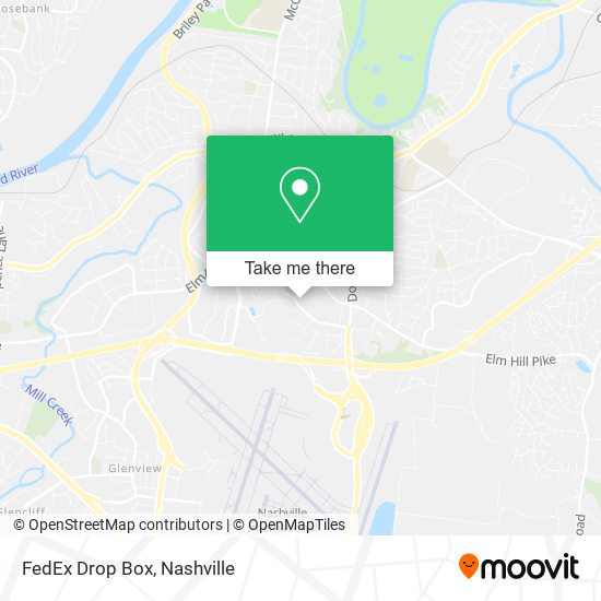 FedEx Drop Box map