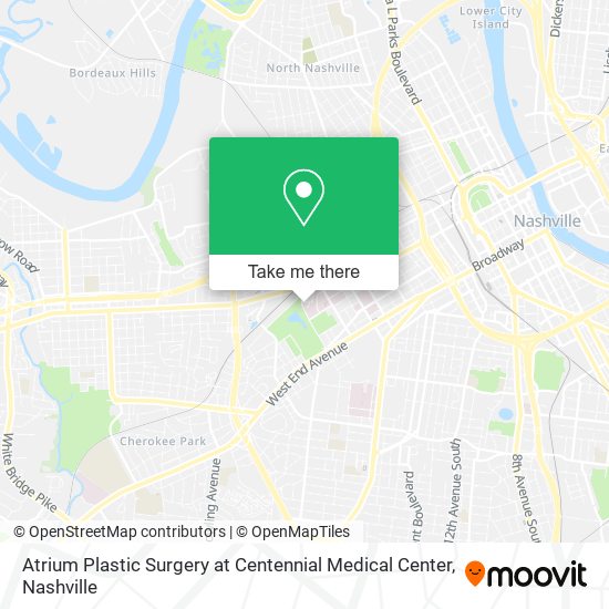 Atrium Plastic Surgery at Centennial Medical Center map