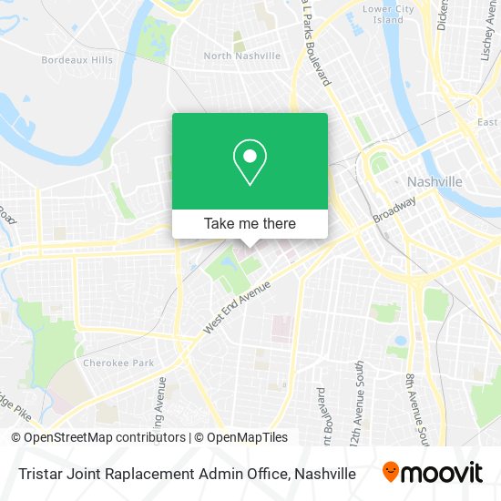 Mapa de Tristar Joint Raplacement Admin Office