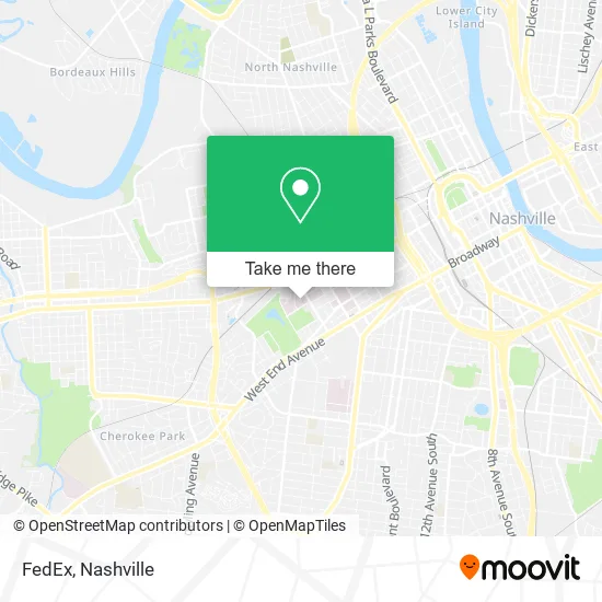 FedEx map