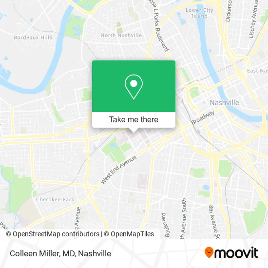 Colleen Miller, MD map
