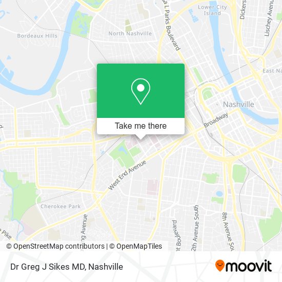 Dr Greg J Sikes MD map