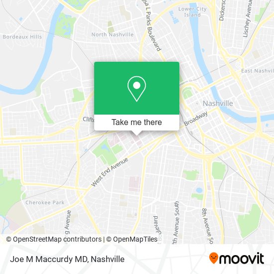 Joe M Maccurdy MD map