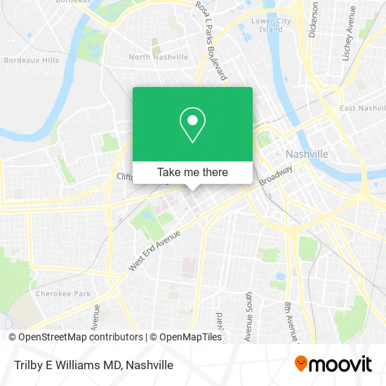 Trilby E Williams MD map