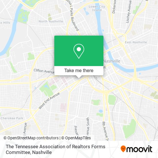 The Tennessee Association of Realtors Forms Committee map