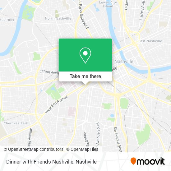 Mapa de Dinner with Friends Nashville