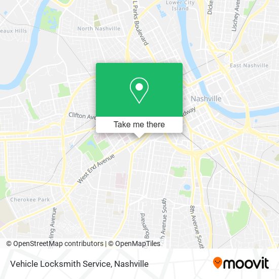 Vehicle Locksmith Service map