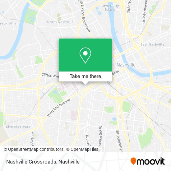 Nashville Crossroads map