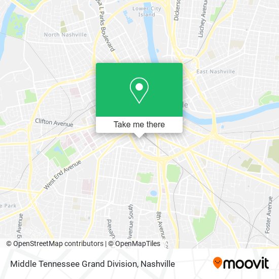 Middle Tennessee Grand Division map