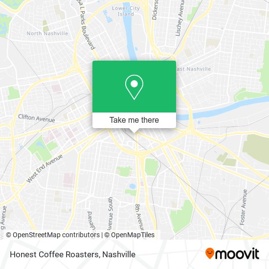 Honest Coffee Roasters map