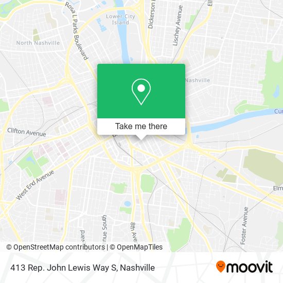 413 Rep. John Lewis Way S map