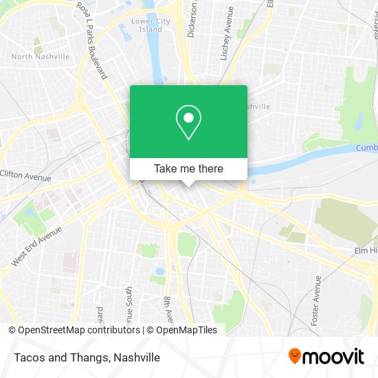 Mapa de Tacos and Thangs