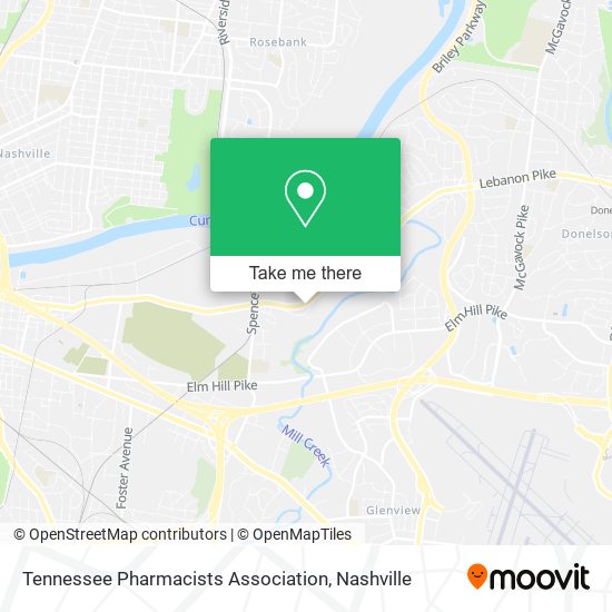 Mapa de Tennessee Pharmacists Association