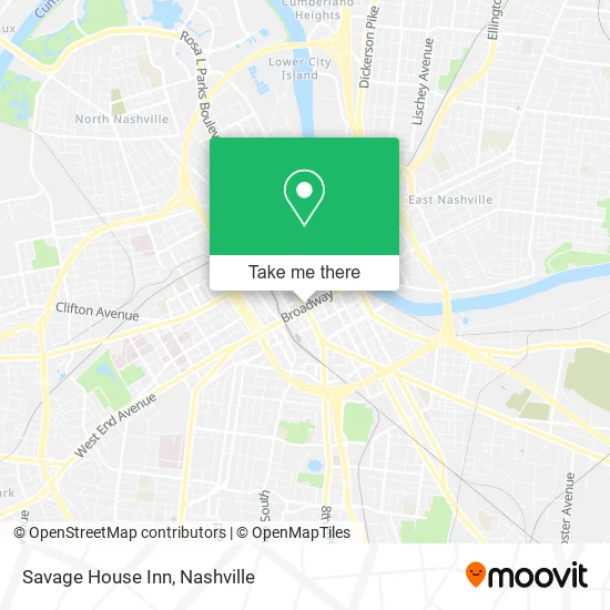 Savage House Inn map