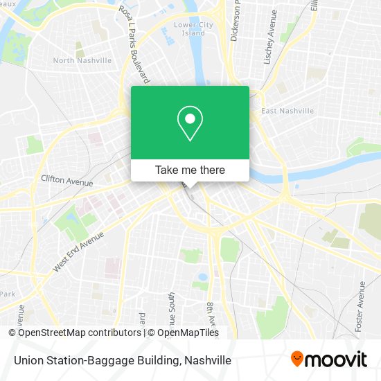 Mapa de Union Station-Baggage Building