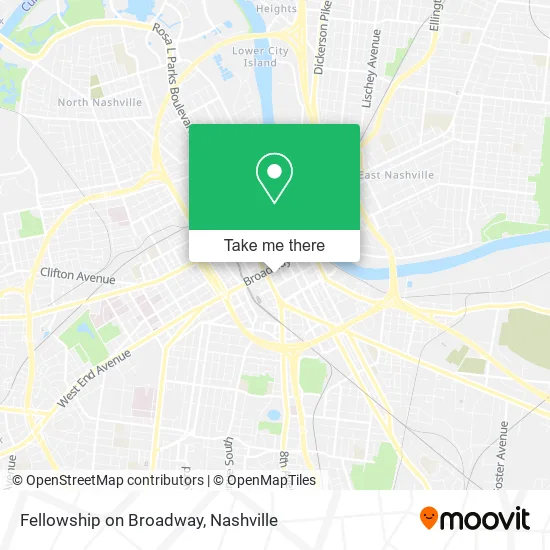 Fellowship on Broadway map
