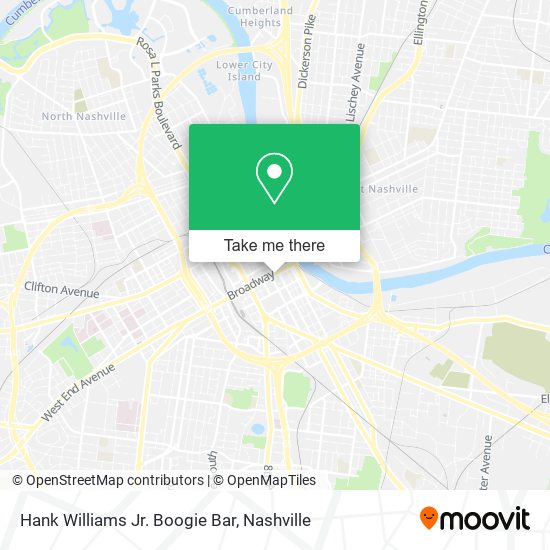 Mapa de Hank Williams Jr. Boogie Bar