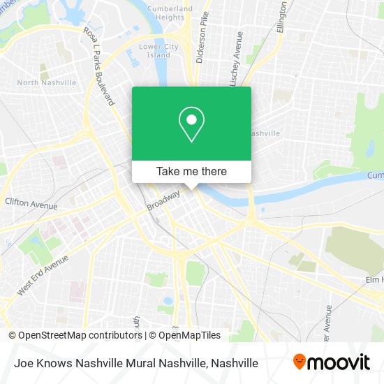 Joe Knows Nashville Mural Nashville map