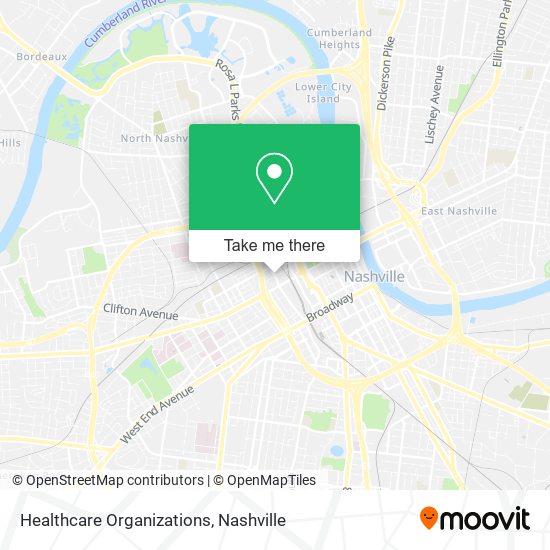 Healthcare Organizations map