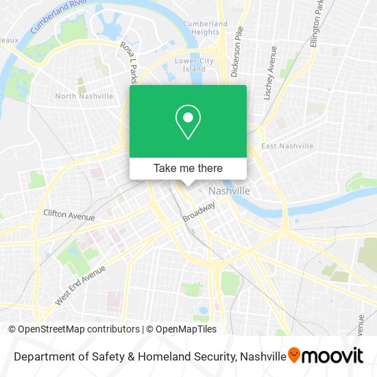 Mapa de Department of Safety & Homeland Security