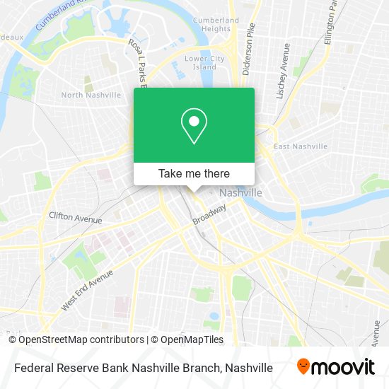 Federal Reserve Bank Nashville Branch map